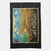 Lake Michigan Vintage Theedoek (Verticaal)