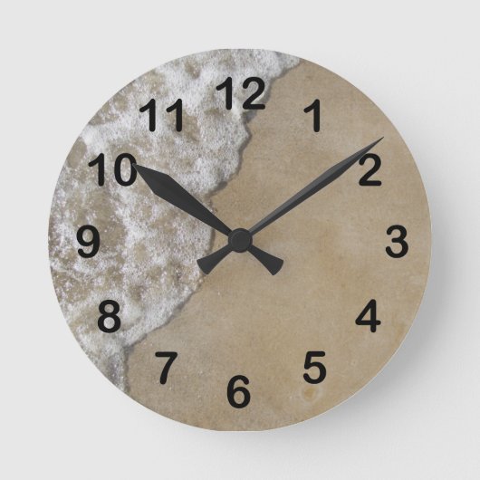 Lake Michigan Wave op Beach Ronde Klok (Voorkant)