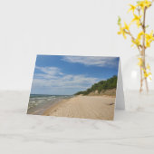 Lake Michigan wenskaart Kaart (Gele Bloem)