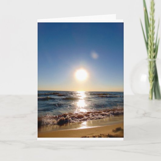 Lake Michigan Wenskaart Kaart (Voorkant)