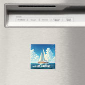 Lake Michigan zeilboot Magneet (Insitu (Vaatwasser))