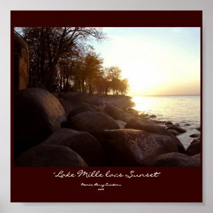 "Lake Mille lacs Sunset" Poster