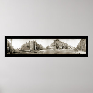 Lake Mills, IA Foto 1908 Poster