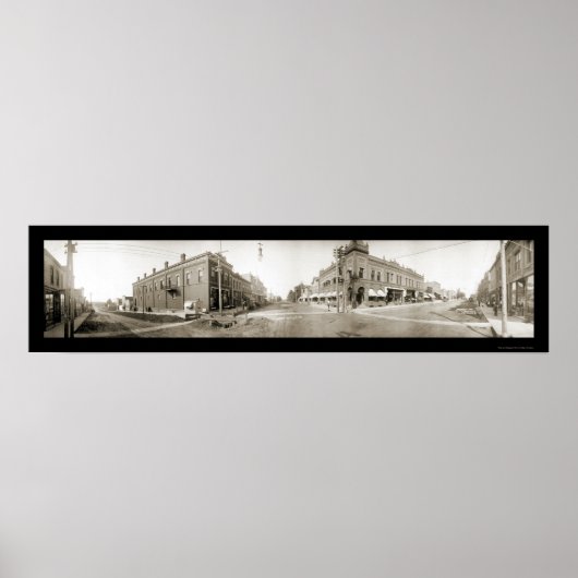 Lake Mills, IA Foto 1908 Poster (Voorkant)