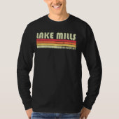 LAKE MILLS WI WISCONSIN Funny City Home Roots Gift T-shirt (Voorkant)