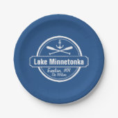 Lake Minnetonka Minnesota ankerplaats en naam Papieren Bordje (Voorkant)