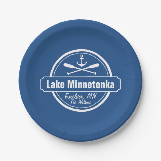 Lake Minnetonka Minnesota ankerplaats en naam Papieren Bordje (Voorkant)