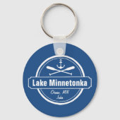Lake Minnetonka Minnesota ankerplaats en naam Sleutelhanger (Achterkant)