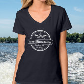 Lake Minnetonka Minnesota ankerplaats en naam T-shirt