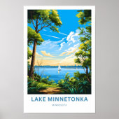 Lake Minnetonka Minnesota Reisprint Poster (Voorkant)