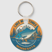 Lake Minnetonka, Minnesota vissen en varen Sleutelhanger (Achterkant)