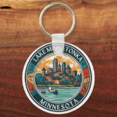 Lake Minnetonka, Minnesota vissen en varen Sleutelhanger (Voorkant)