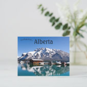 Lake Minnewanka Alberta Canada Briefkaart (Staand voorkant)