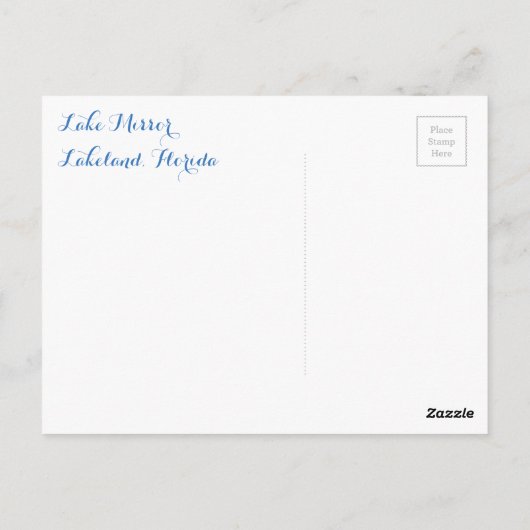 Lake Mirror - Lakeland, briefkaart Florida (Achterkant)