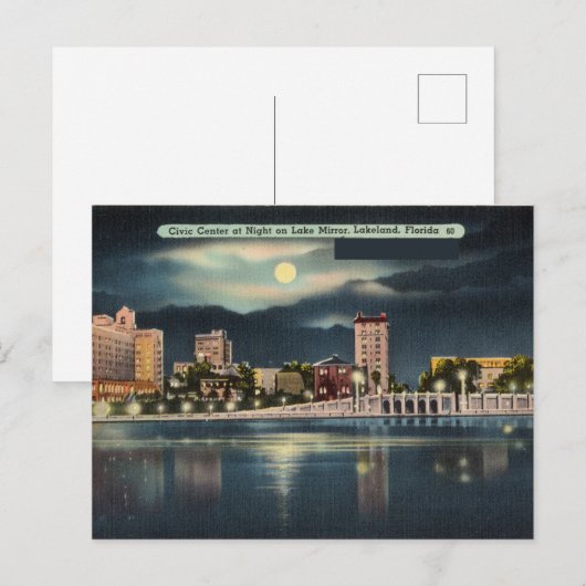  Lake Mirror, Lakeland, Florida Briefkaart (Voorkant / Achterkant)