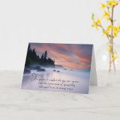 Lake Mist Sympathie Dank u van familie Kaart (Gele Bloem)