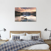 Lake Misurina | Dolomites, Italië Canvas Afdruk (Insitu (Slaapkamer))