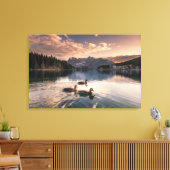 Lake Misurina | Dolomites, Italië Canvas Afdruk (Insitu (Woonkamer))