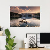 Lake Misurina | Dolomites, Italië Poster (Thuiskantoor)
