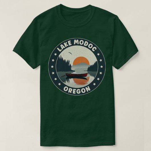 Lake Modoc Oregon zonsondergang T-shirt (Design voorkant)