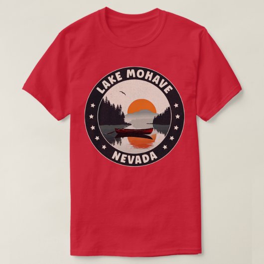Lake Mohave Nevada zonsondergang T-shirt (Design voorkant)