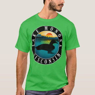 Lake Monona Wisconsin Loon T-shirt