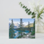 Lake Moraine bij Banff Canada Briefkaart (Staand voorkant)