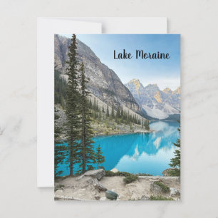 Lake Moraine bij Banff Canada Briefkaart