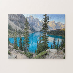 Lake Moraine bij Banff Canada Legpuzzel