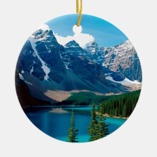 Lake Moraine Park Canada Keramisch Ornament (Voorkant)