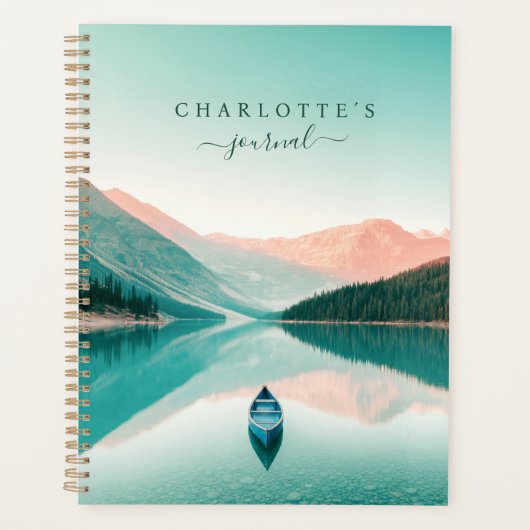 Lake Mountain Canoe Aangepast Planner (Voorkant)