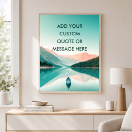 Lake Mountain -Creëer Je Eigen Motivatie  Poster