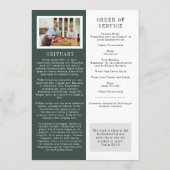 Lake Mountain Photo 2-Page Funeral Programme Programmakaart (Achterkant)