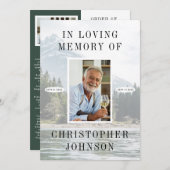 Lake Mountain Photo 2-Page Funeral Programme Programmakaart (Voorkant / Achterkant)