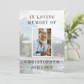 Lake Mountain Photo 2-Page Funeral Programme Programmakaart (Staand voorkant)