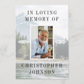 Lake Mountain Photo 2-Page Funeral Programme Programmakaart (Voorkant)