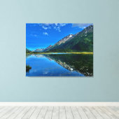 Lake Mountain reflecties Canvas Afdruk (Insitu (Houten vloer))