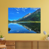 Lake Mountain reflecties Canvas Afdruk (Insitu (Woonkamer))