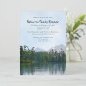 Lake Mountains Familiereünie Camping Weekend Kaart (Staand voorkant)