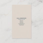 Lake & Mountains - Gevist Verticaal Visitekaartje (Achterkant)