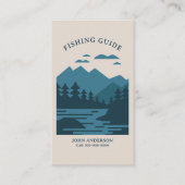 Lake & Mountains - Gevist Verticaal Visitekaartje (Voorkant)