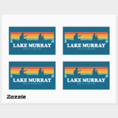 Lake Murray South Carolina Canoe Rechthoekige Sticker (Vel)