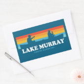 Lake Murray South Carolina Canoe Rechthoekige Sticker (Envelop)