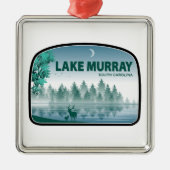 Lake Murray South Carolina Deer Metalen Ornament (Voorkant)