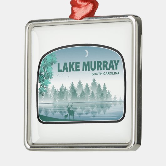 Lake Murray South Carolina Deer Metalen Ornament (Links)
