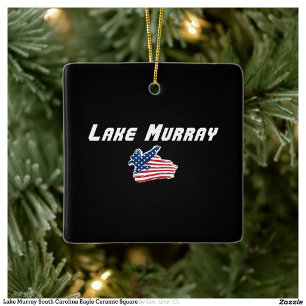 Lake Murray South Carolina Eagle Keramische Vierka Keramisch Ornament