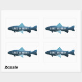 Lake Murray South Carolina Fish Rechthoekige Sticker (Vel)