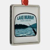 Lake Murray South Carolina Fishing Rod Metalen Ornament (Rechts)