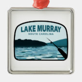 Lake Murray South Carolina Fishing Rod Metalen Ornament (Voorkant)