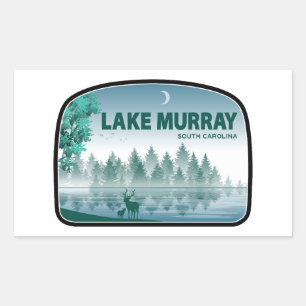Lake Murray South Carolina Herten Rechthoekige Sticker